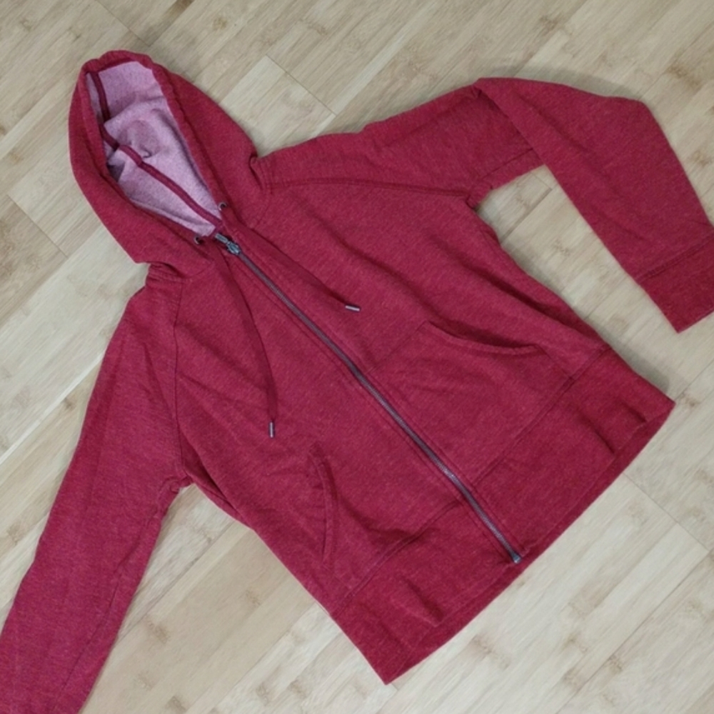 BOGO EUC EDDIE BAUER Red Zip-Up Hoodie Sweatshirt